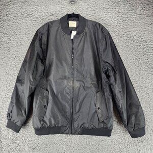 Zakbrand Jacket Mens XXL Black Polyester Long Sleeve Full Zip Bomber *NWT*